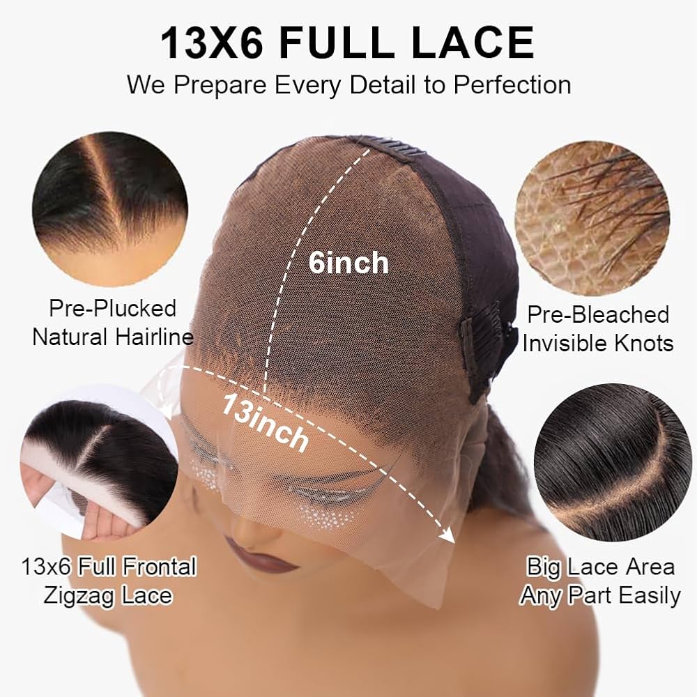 Amazon.com : tsiyu 30 Inch 13x6 Full Lace Front Wigs Human